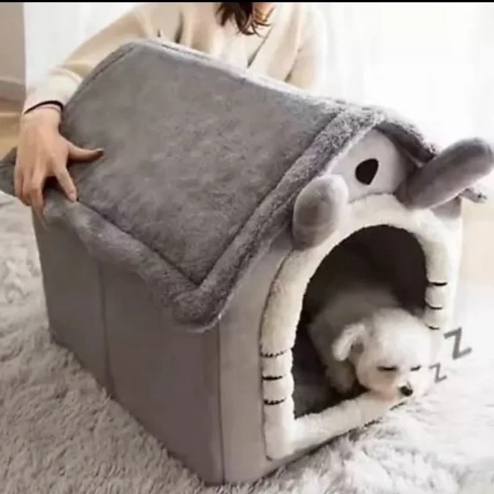 dog bed new in package foldable dog house fluffy igloo dog house